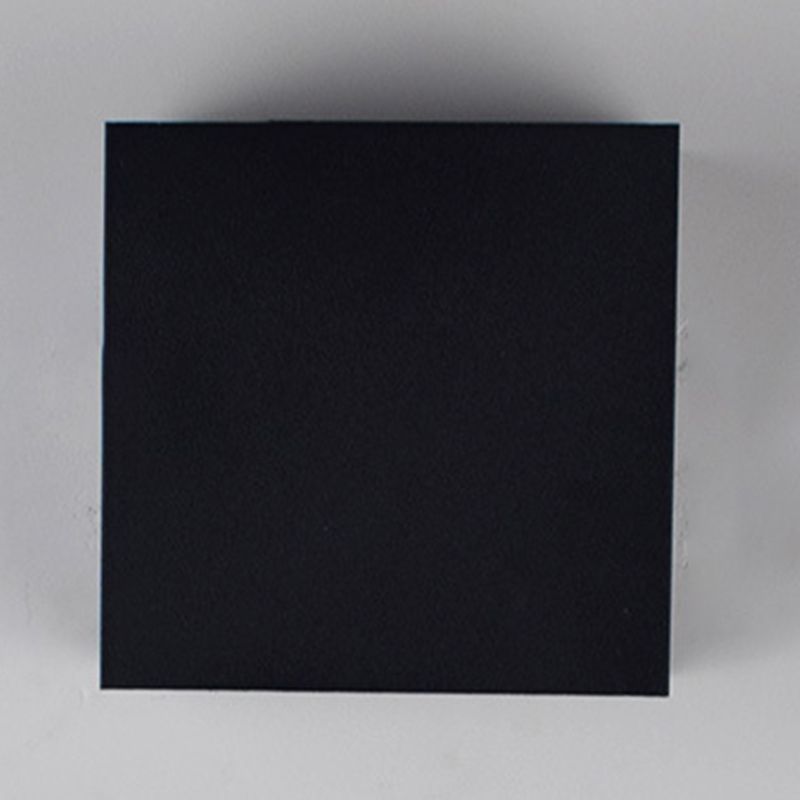 Modern Style Square Shape Wall Sconce Metal 1 Light Sconces for Bedroom