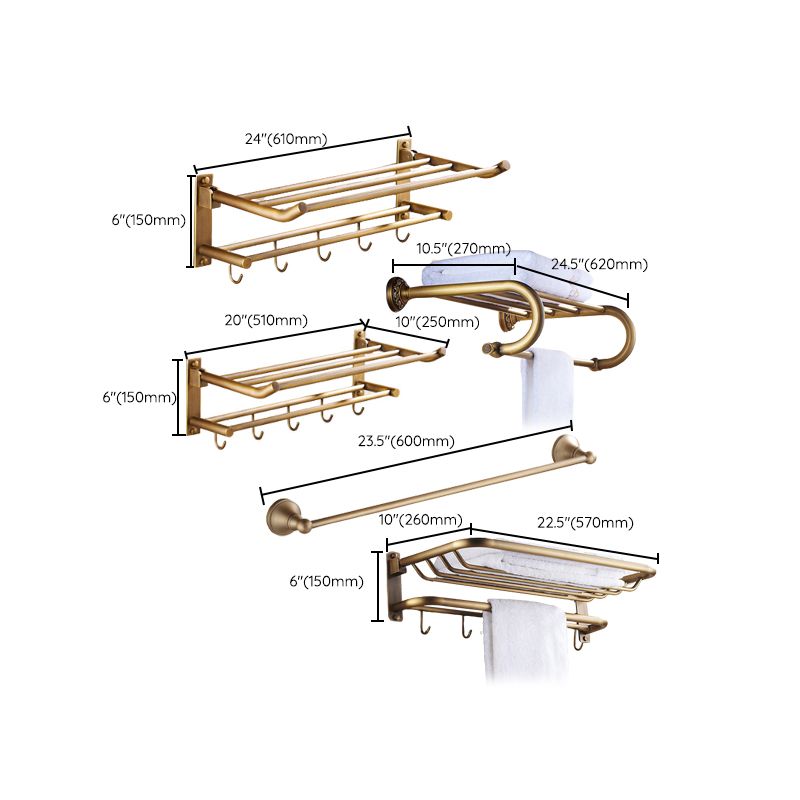 Traditional Bathroom Accessories Hardware Set Brass Accessories Hardware Set