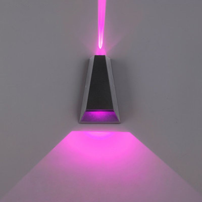 Geometric Shade Wall Lighting Modern Style Metal 2 Lights Wall Sconce Lamp