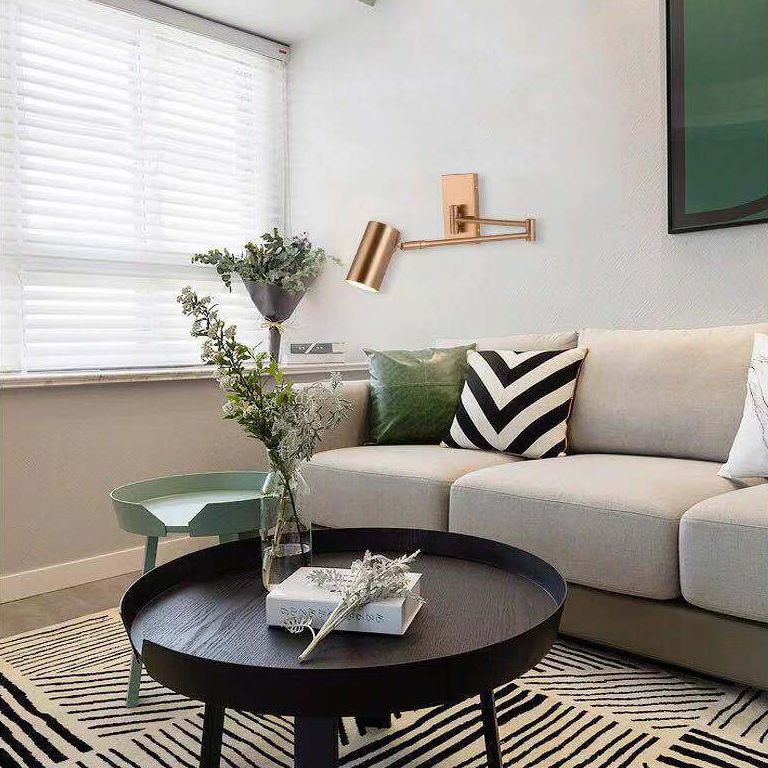 Modern Adjustable Arms Wall Mount Lighting Metallic Wall Mounted Lighting for Bedside