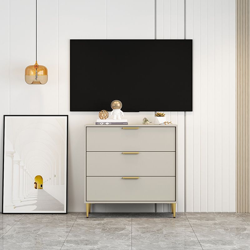 Modern Horizontal Storage Chest Dresser Wooden Storage Chest with Drawers