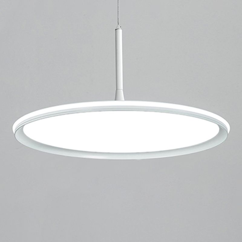 Siliconen cirkelvormige LED hanglamp in moderne beknopte aluminium indoorhangende lamp