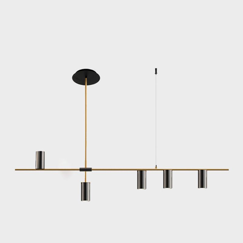 Luces colgantes colgantes de cilindro de estilo moderno accesorios de iluminación de metal