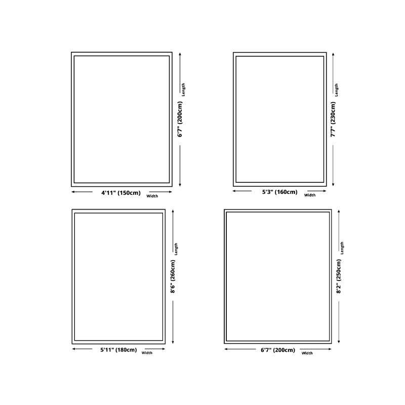 Beige Casual Rug Polyester Striped Rug Stain Resistant Rug for Living Room