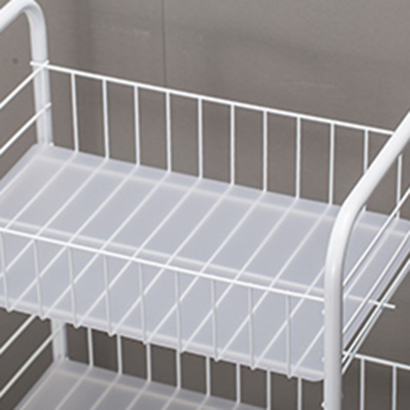 Schwarz -Weiß -Industrie -Bücherregal Etagere Bücherregal mit Zaubererrädern