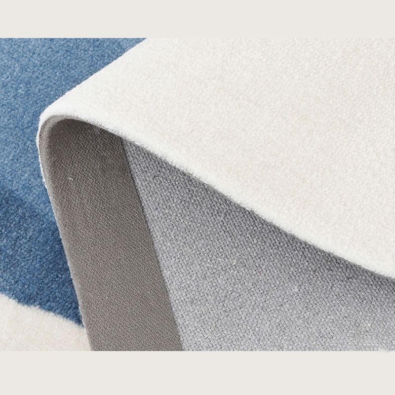 Simple Indoor Room Indoor Carpet Gray Pure Color Carpet Polyester Washable Rug