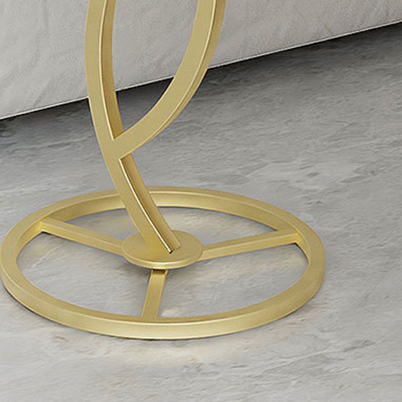 20.8 inch Tall Pedestal End Table Modernist Round Side End Table