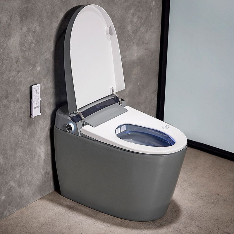 Floor Mounted Flush Toilet All-In-One Siphon Jet ABS Toilet Bowl