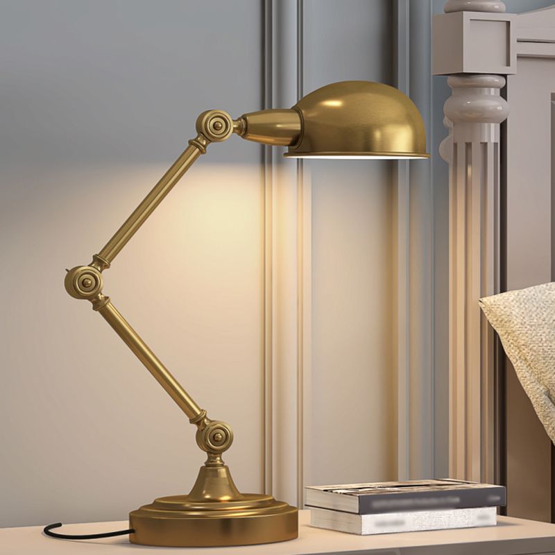 Dome 1 Light Nightstand Lamp Mid Century Metal Night Table Lamps