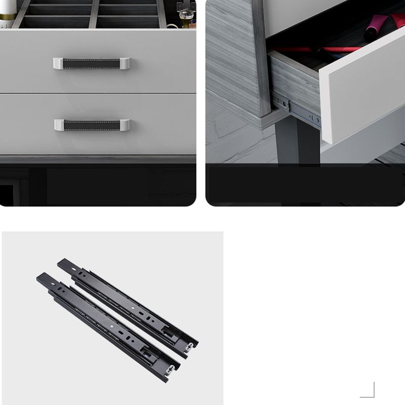 Mirror Table Dressing Table Solid Wood Make-up Vanity with Drawers