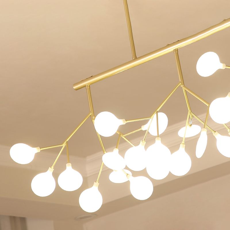 Modern Style Firefly Island Pendant Simple 27 Lights Island Light for Dining Room