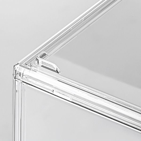 Modern Style Bookshelf Stackable Plastic Bookcase for Home Office