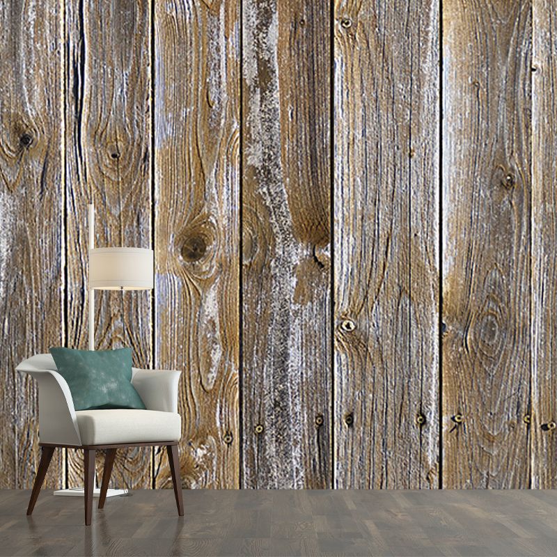 Wood Grain Mildew Resistant Wallpaper Photography Sleeping Room Wall Mural