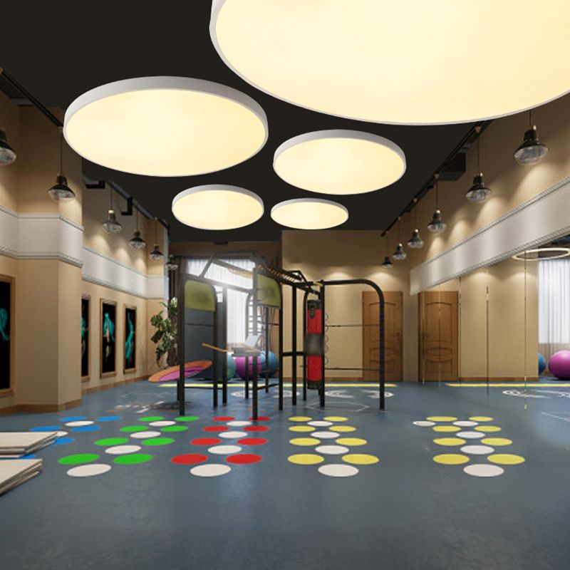 Modern Circular Ceiling Mount Light Fixture Metal Flush Mount Ceiling Lighting Fixture for Office