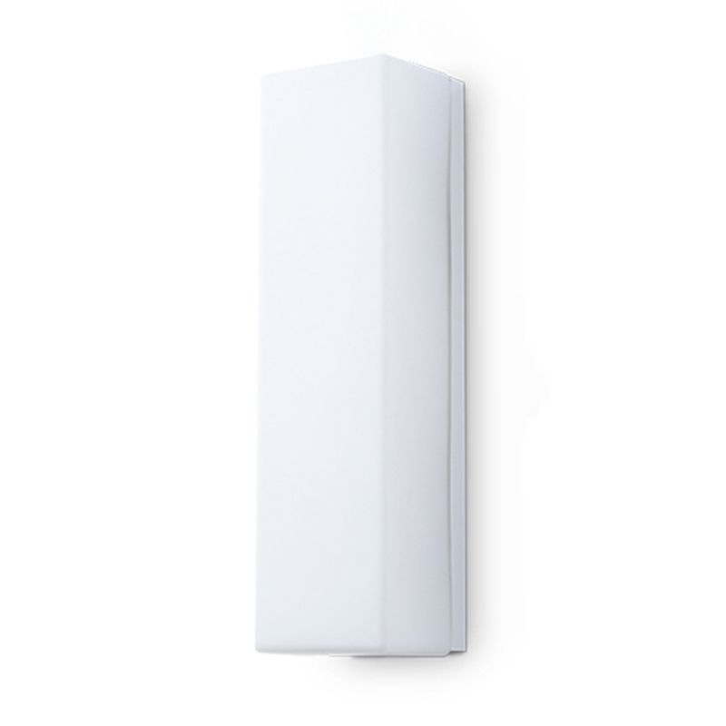 Glass Rectangular Wall Sconce Lights Modern Style 2 Lights Wall Mounted Lamps in White