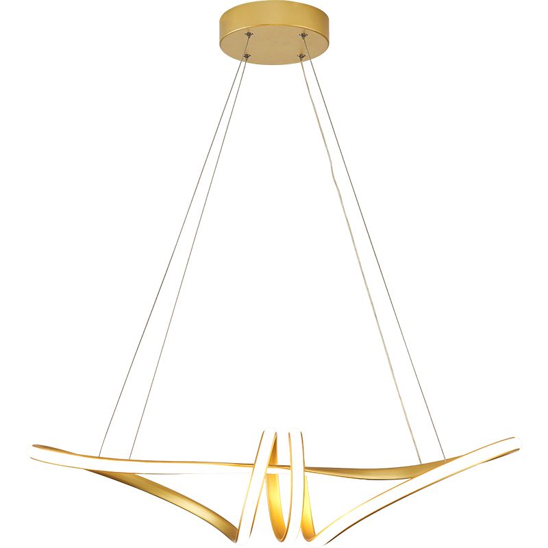 Finitura oro Twist Island Minalismo Minimalismo Light Metal Cipant Light per il ristorante
