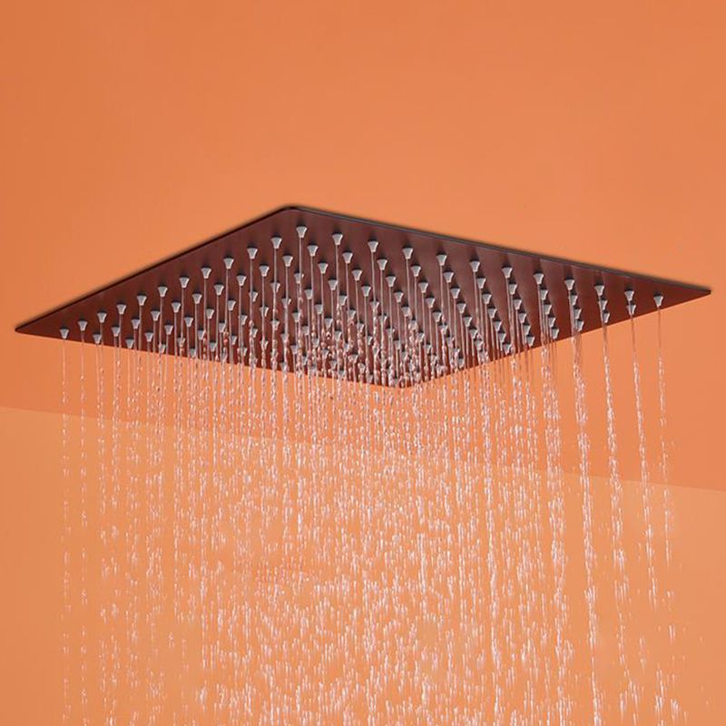 Modern Shower Set Brass Square Temperature Control Shower System