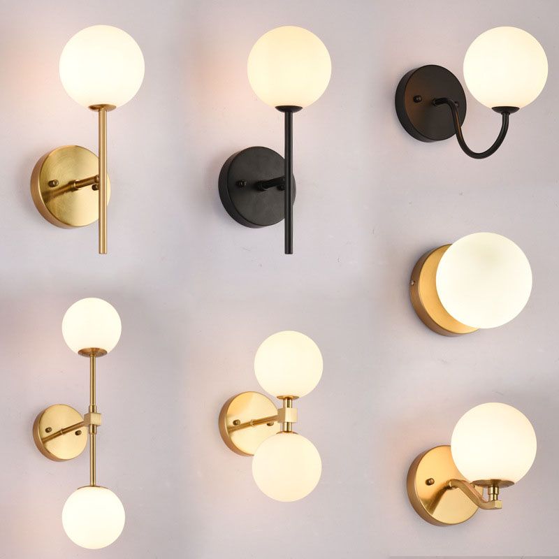 Modern Creative Wall Light Globe Glass Wall Light for Living Room
