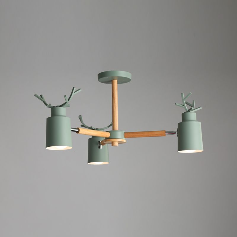 Luces de araña de forma de asta de forma de lámpara de metal moderna accesorios de iluminación