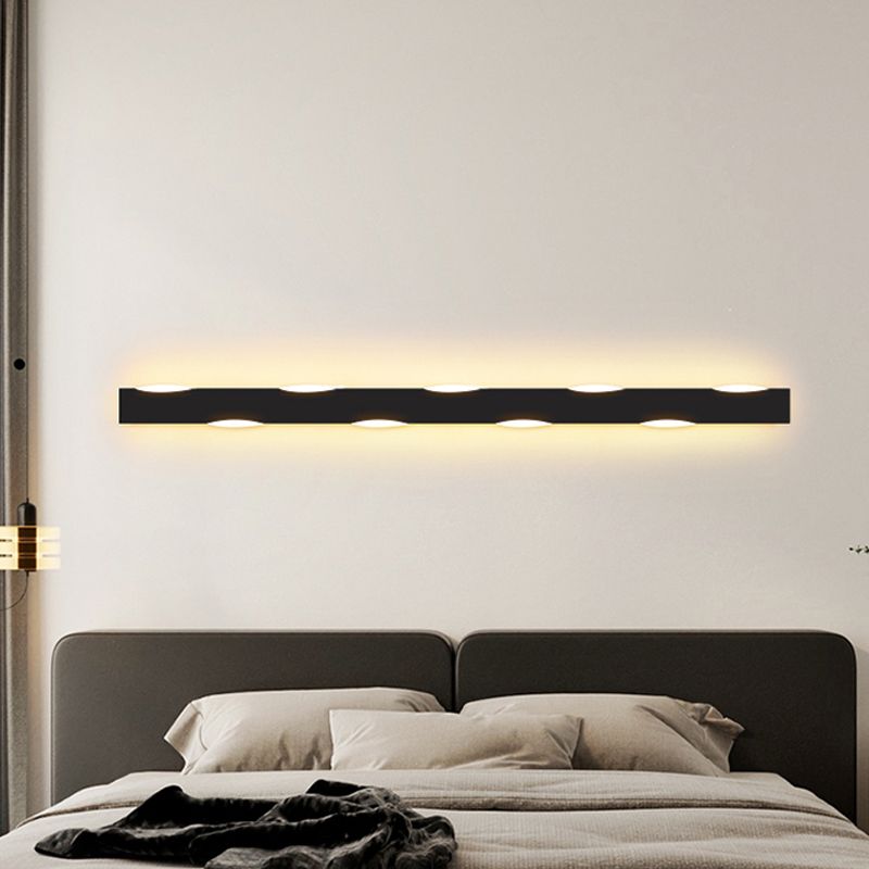 Forma de forma lineal Iluminación de pared de metal Estilo moderno 1 Luz de la pared de luz Luz de la pared de la luz.