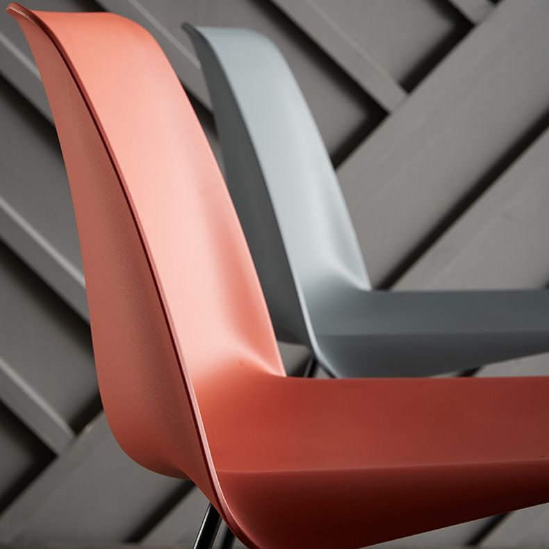 Industrial Style Metal Dining Room Chairs Armless Dining Chair for Restaurant