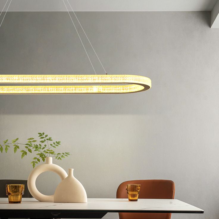 Modern Simple LED Island Light Dining Room Hanging Lighting Fixture