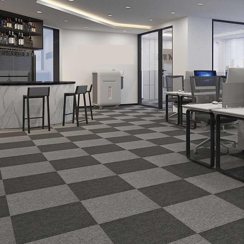 Modern Carpet Tiles Self Adhesive Multi Level Loop Fade Resistant Carpet Tile