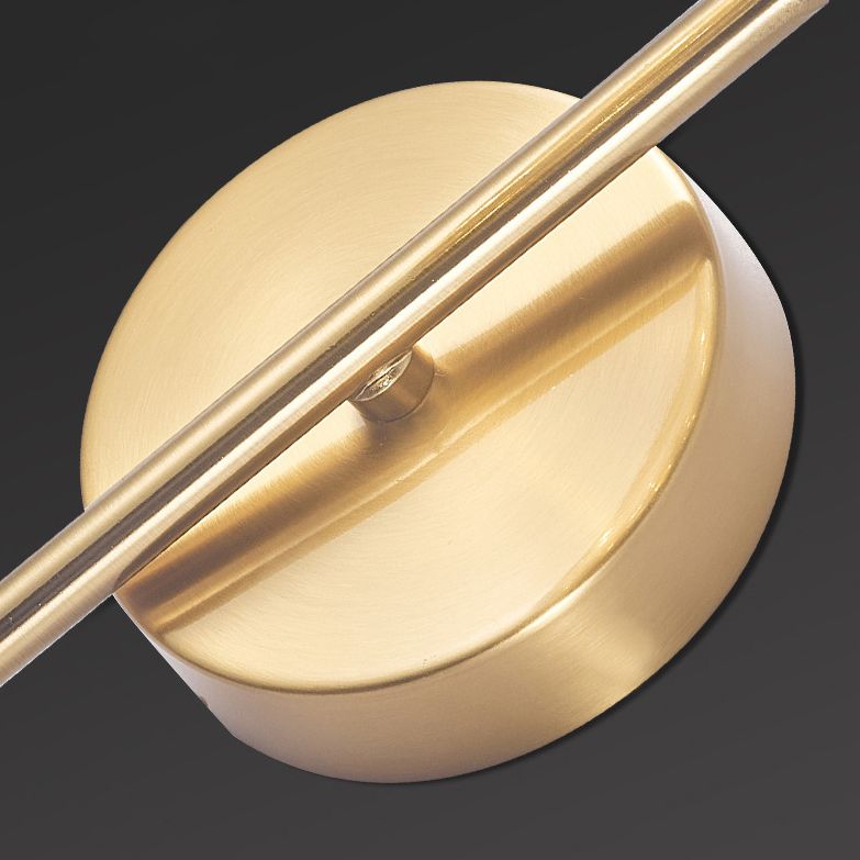 Wrought Iron LED Wall Lamp in Modern Creative Style Glass Globe Wall Light for Bedroom