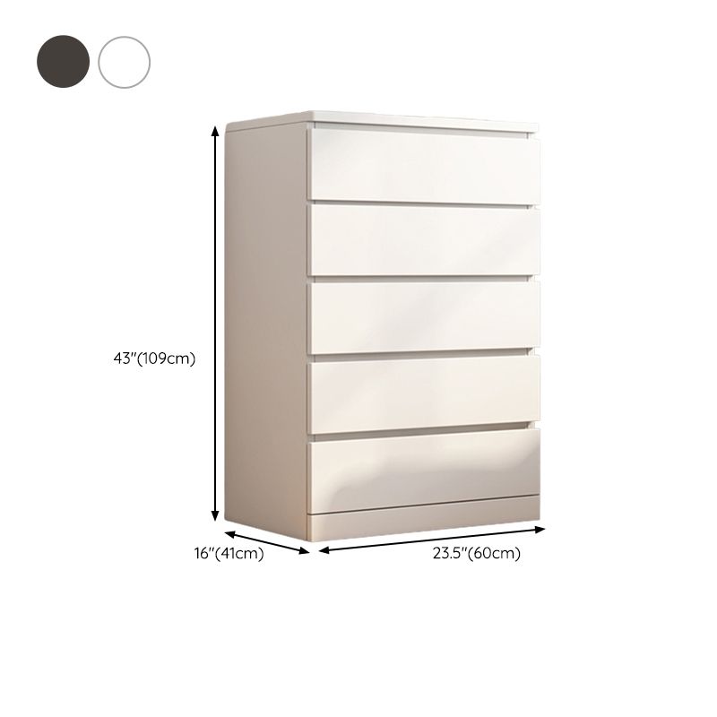 Wood Modern Storage Chest Dresser Vertical Dresser without Mirror