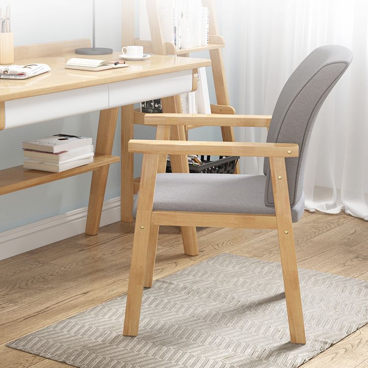 Silla de comedor tapizada con respaldo sólido, sillón contemporáneo con acabado mate, única