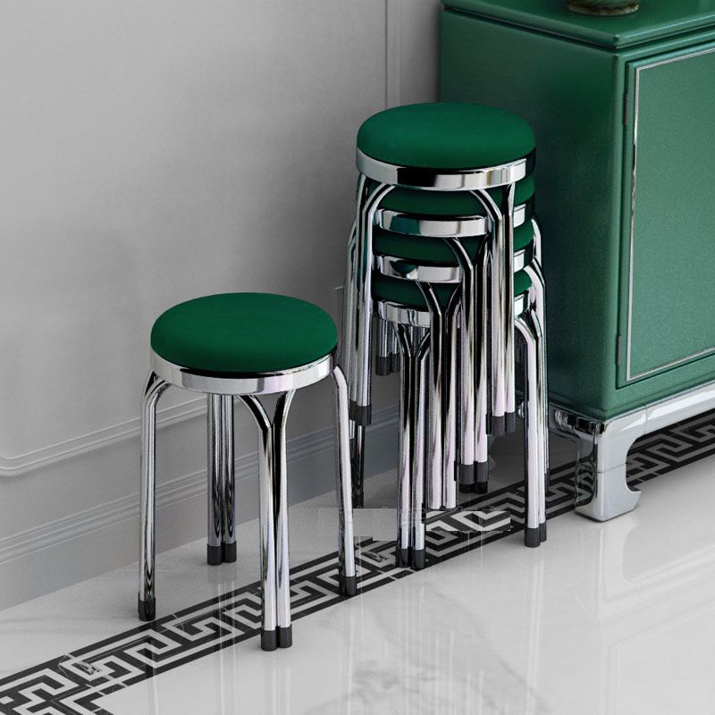 Round Modern Standard Leather Water Resistant Standard for Drawing Room