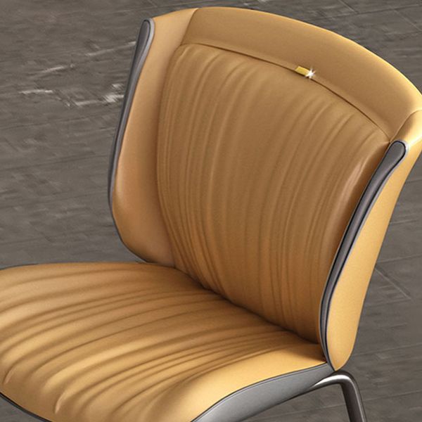Silla auxiliar para el hogar, silla de metal tapizada con respaldo lateral para comedor (juego de 2)