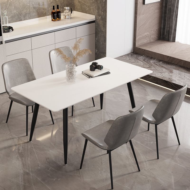 Modern 1/2/4/5/7 Pieces Dining Set Rectangle Stone Dining Table for Dining Room Kitchen