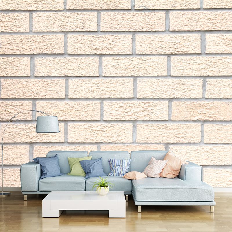 Brick Wall Style Mural Moisture Resistant Living Room Bedroom Wall Covering