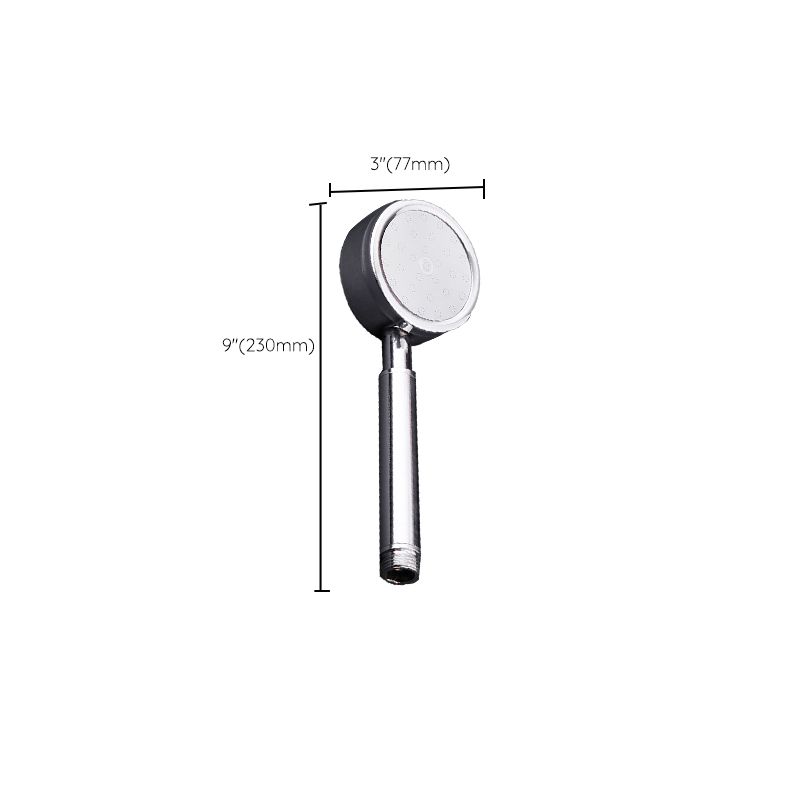Modern Stainless Steel Hand Shower Water Filtration Round Showerhead