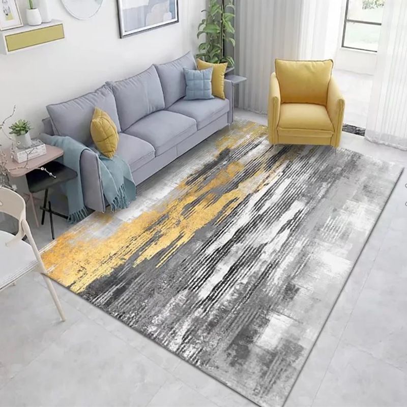 Modern Carpet Leisure Abstract Pattern Rug Stain Resistant Rug for Living Room