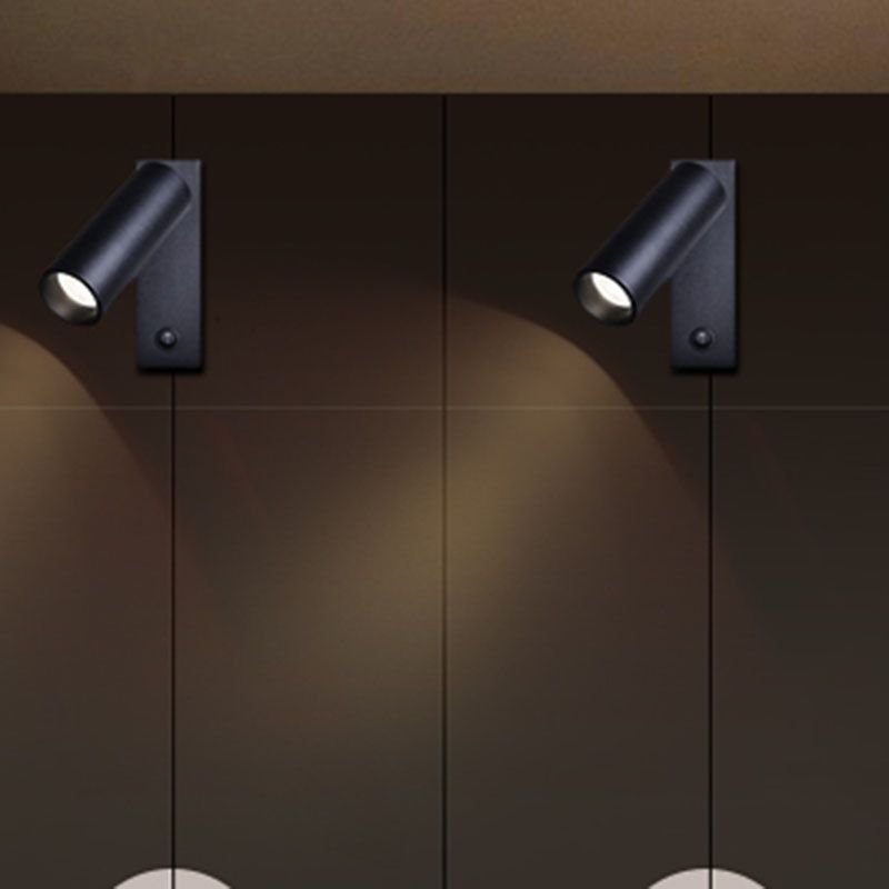 Modern Metal Reading Wall Lighting 1-Light Circle Sconce Light for Bedroom