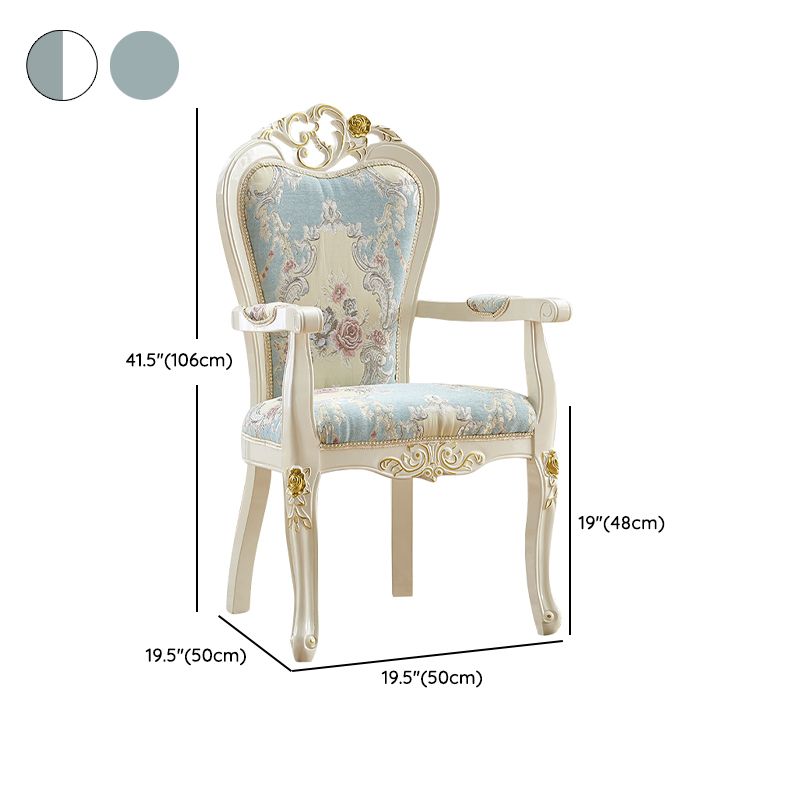 Indoor Dining Arm Chair Wood Frame Upholstered Dining Chair for Dining Room