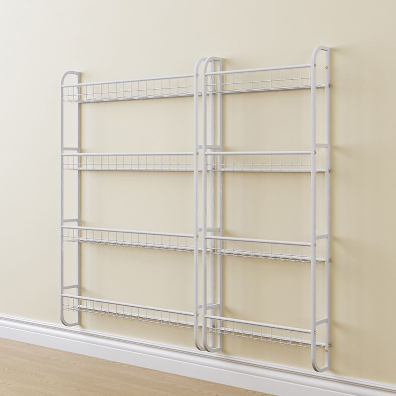 Modern Style Bookshelf Metal Wall Mounted Bookcase for Home Office