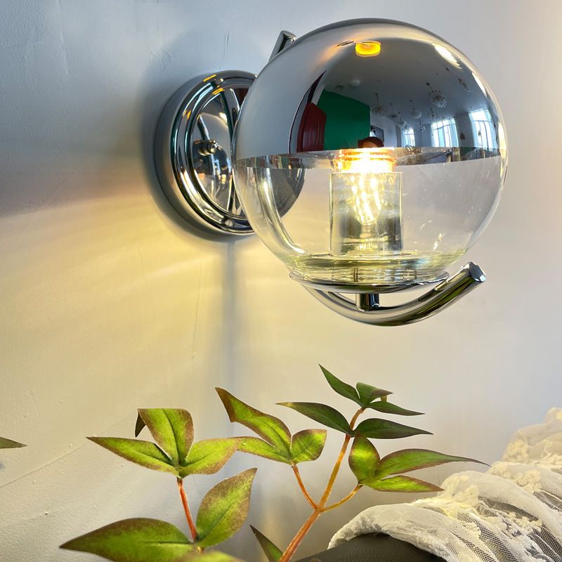 Kugelwandbeleuchtung Glasmalereien moderne Stil 1 Licht Wandmontage Leuchte