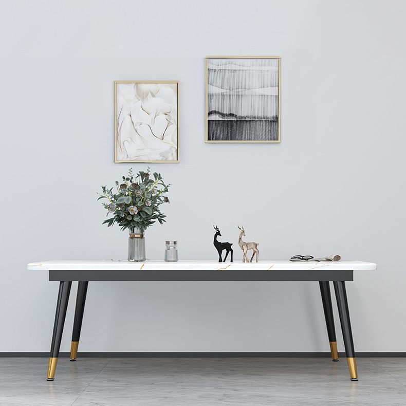 Four Legs Coffee Table Modern Minimalist Coffee Table for Living Room