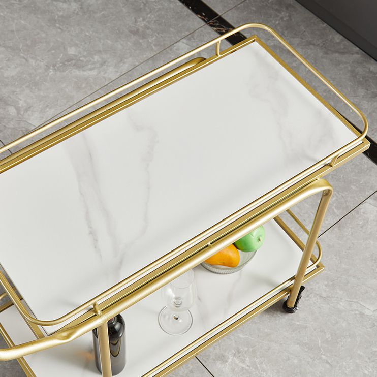 27.55" High Rolling Contemporary Prep Table Stone Prep Table for Restaurant