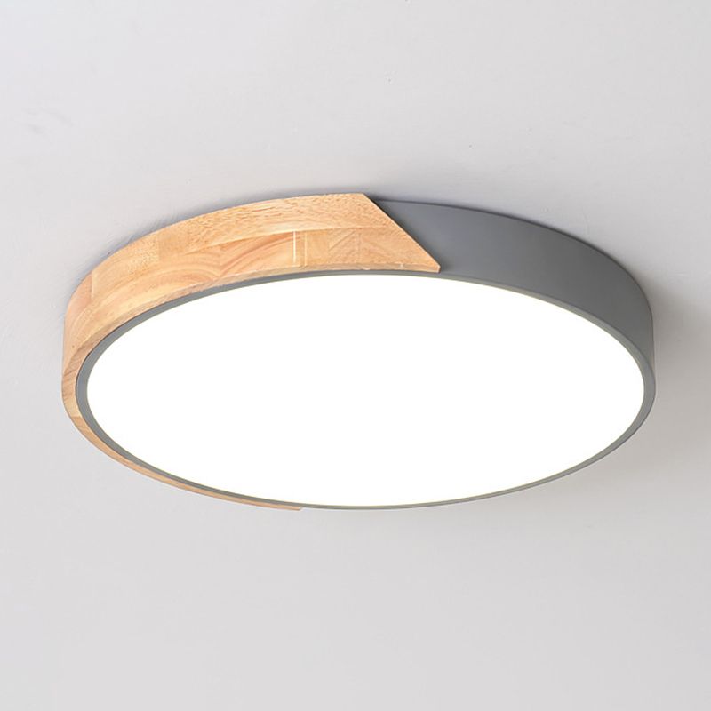 Plafonnier LED macaron encastré en forme de cercle, plafonnier Anti-poussière pour chambre à coucher