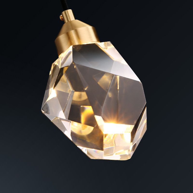 Ultra-moderne Einfachheit Diamant Multi-Licht Anhänger Kristall Suspension Anhänger Licht für das Restaurant