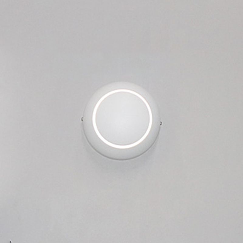 Modern Minimalist Style Rotatable Circular Wall Sconce Lighting Metal Wall Light