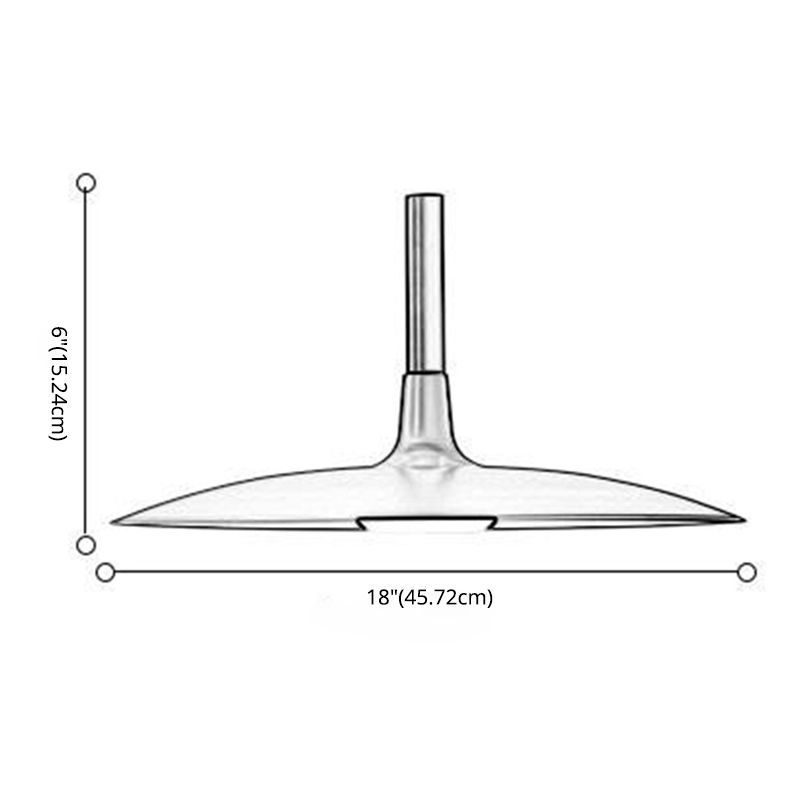 Untertasse Nordic Style Pendelleuchte Lampe Metall 1 Glühbirne Esszimmer Deckenhängung Licht