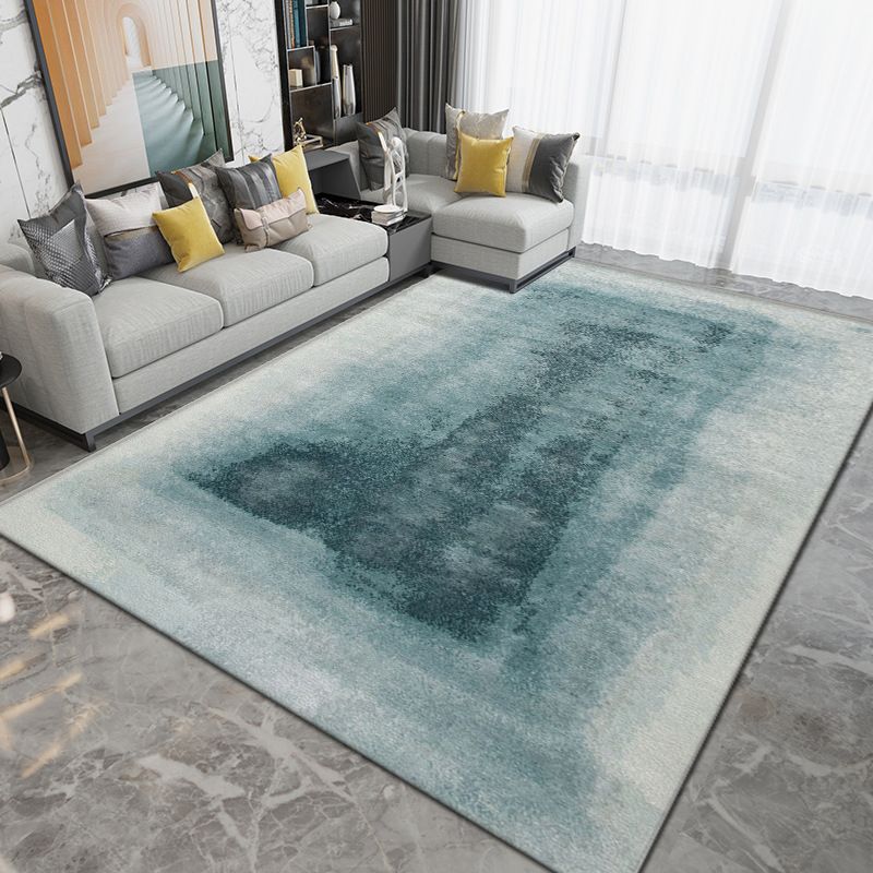 Dark Orange Modern Rug Polyester Graphic Rug Washable Rug for Sitting Room