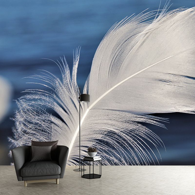 Photography Wall Mural Wallpaper Feather Sitting Room Wall Mural