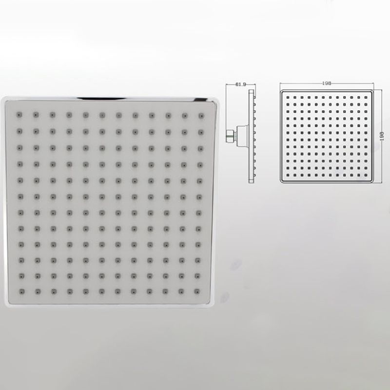 Contemporary Shower Head Combo Fixed Shower Head Chrome Ceiling Mounted Shower Head