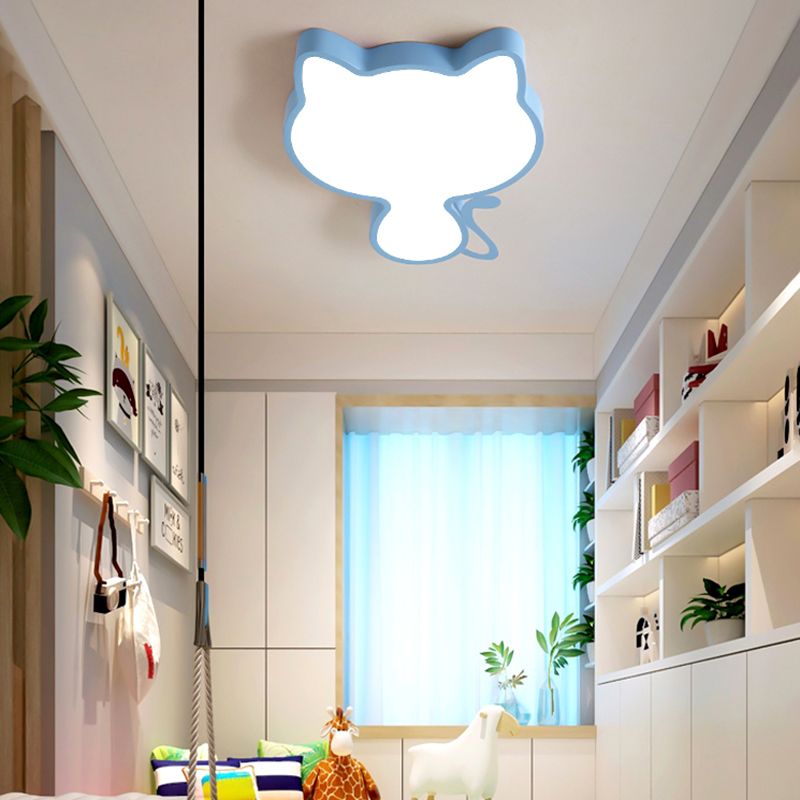 Simple Style Lovely Ceiling Lights Aluminum Kid's Room LED Flush-mount Lamp